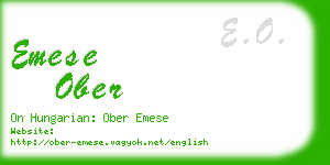 emese ober business card